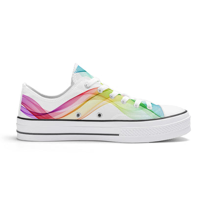 Pride Low Top Canvas Converse Style Shoes - White