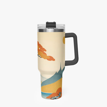 Autumn Majesty Tumbler Cup Black Handle