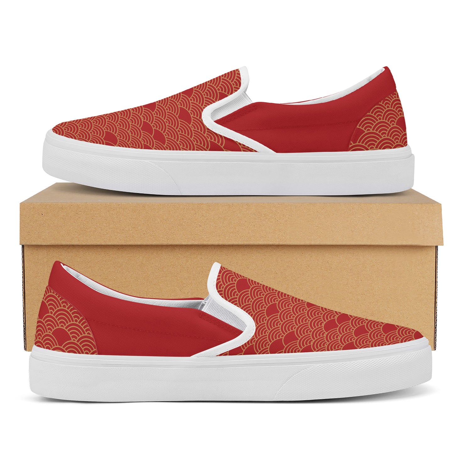 Red Nami Skate Slip On Shoes