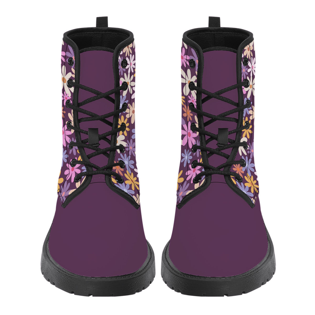 Kasumi Mist Purple Vegan Leather Boots