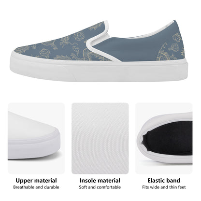 Blue Dragon Skate Slip On Shoes