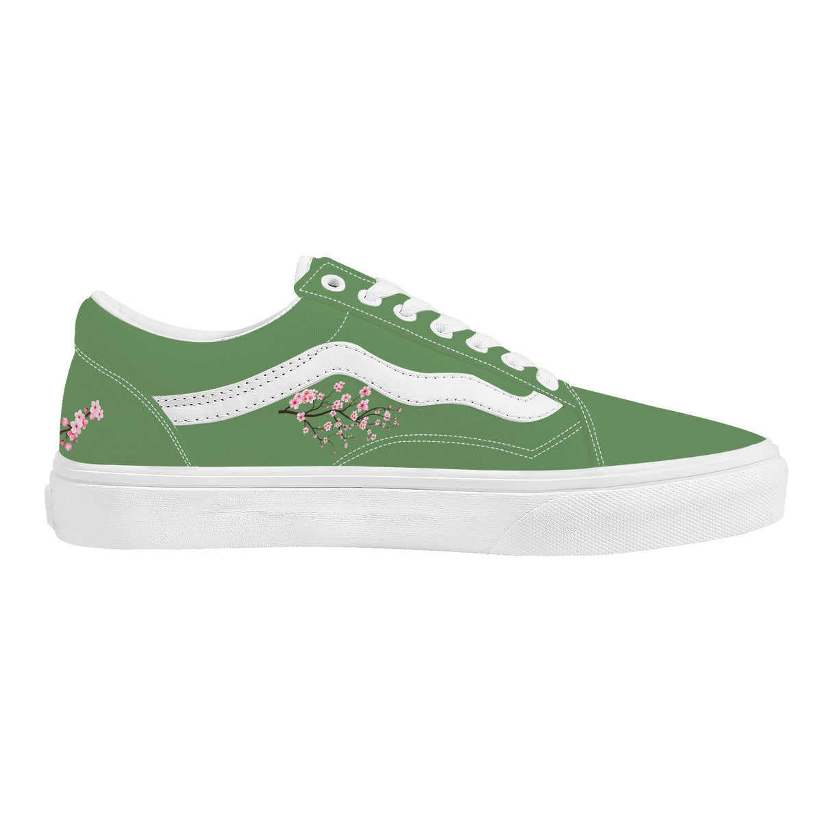 Bamboo Green Low Top Flat Sneaker