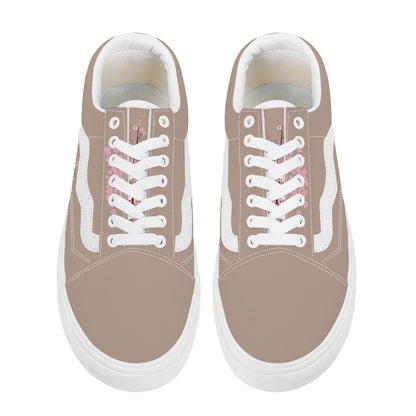 Brown Mouse Low Top Flat Sneaker