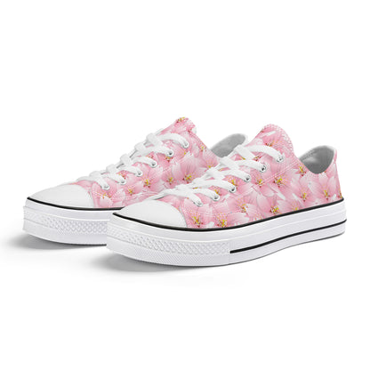 Sakura in Bloom Low Top Canvas Converse Style Shoes