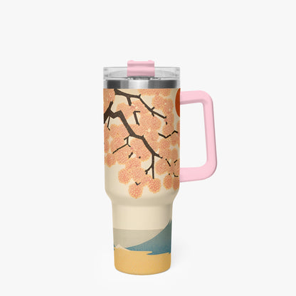 Pagoda Vista Tumbler Cup Pink Handle