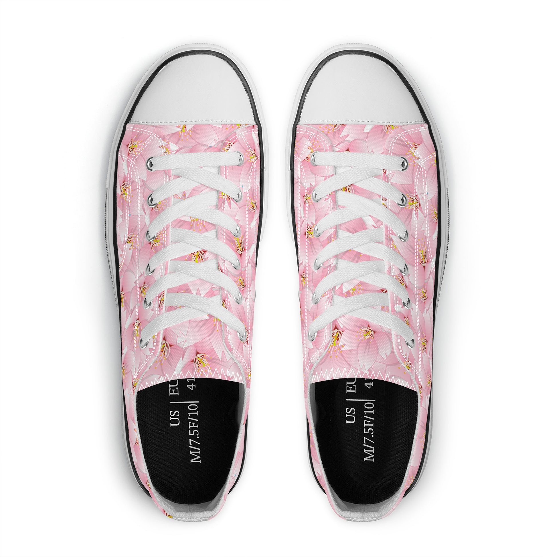 Sakura in Bloom Low Top Canvas Converse Style Shoes