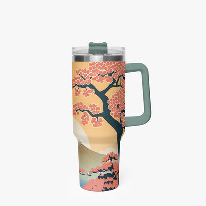 Radiant Dawn Tumbler Cup grey/green Handle