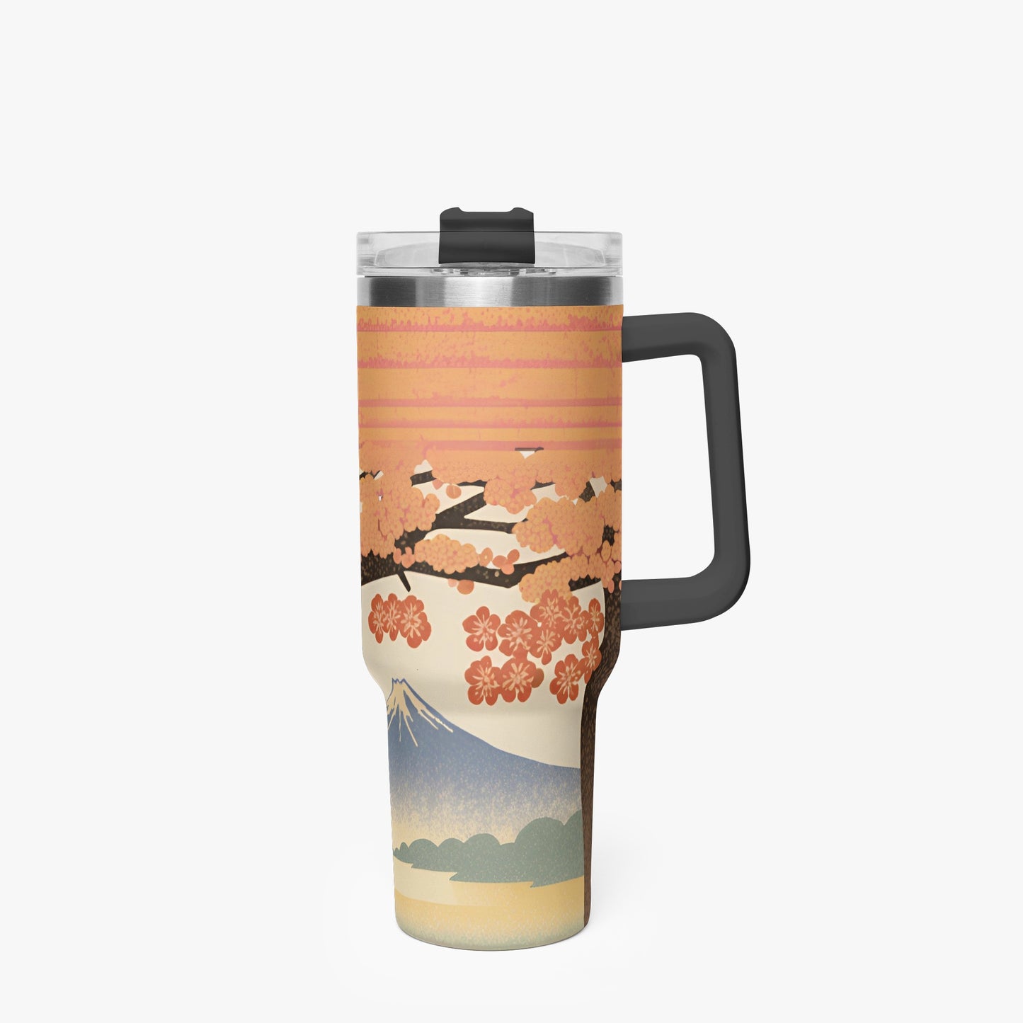 Sakura Sunrise Tumbler Cup Black Handle