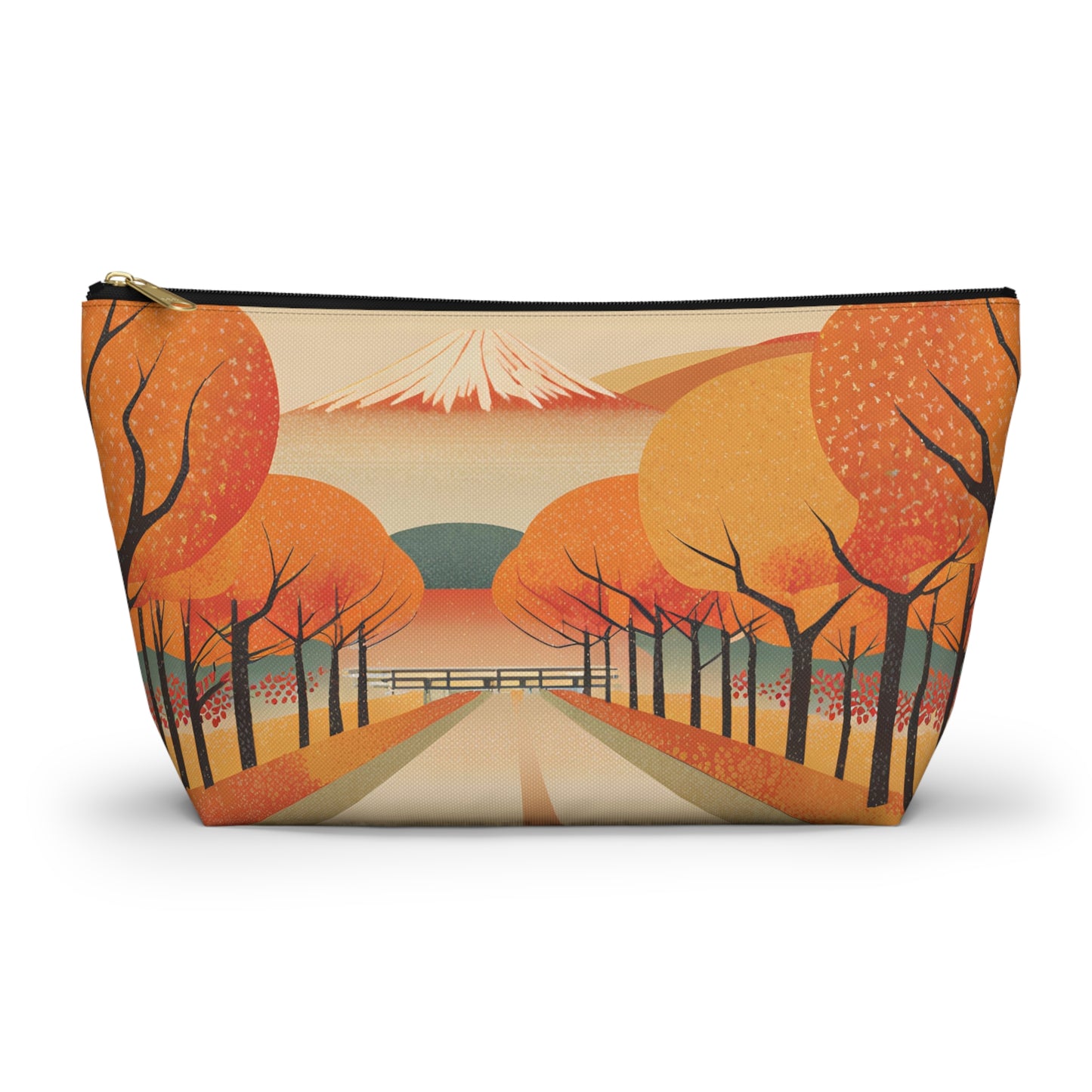 Tranquil Autumn Road | Portable Tech Pouch