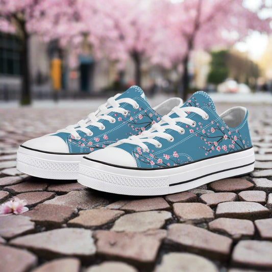 Blue Sky Sakura Classic Low Top Canvas Shoes