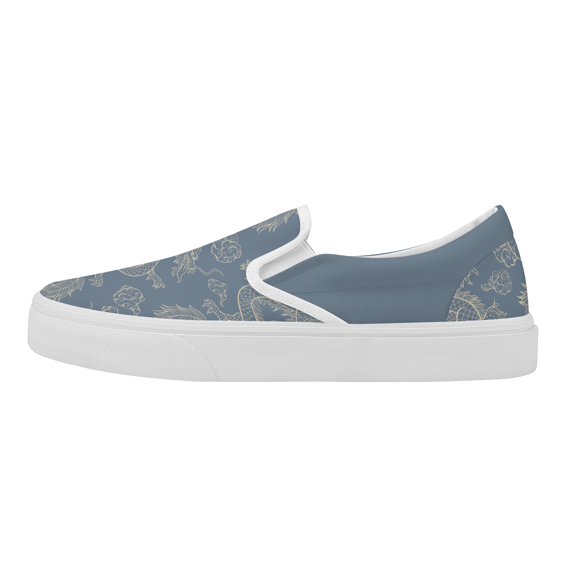 Blue Dragon Skate Slip On Shoes