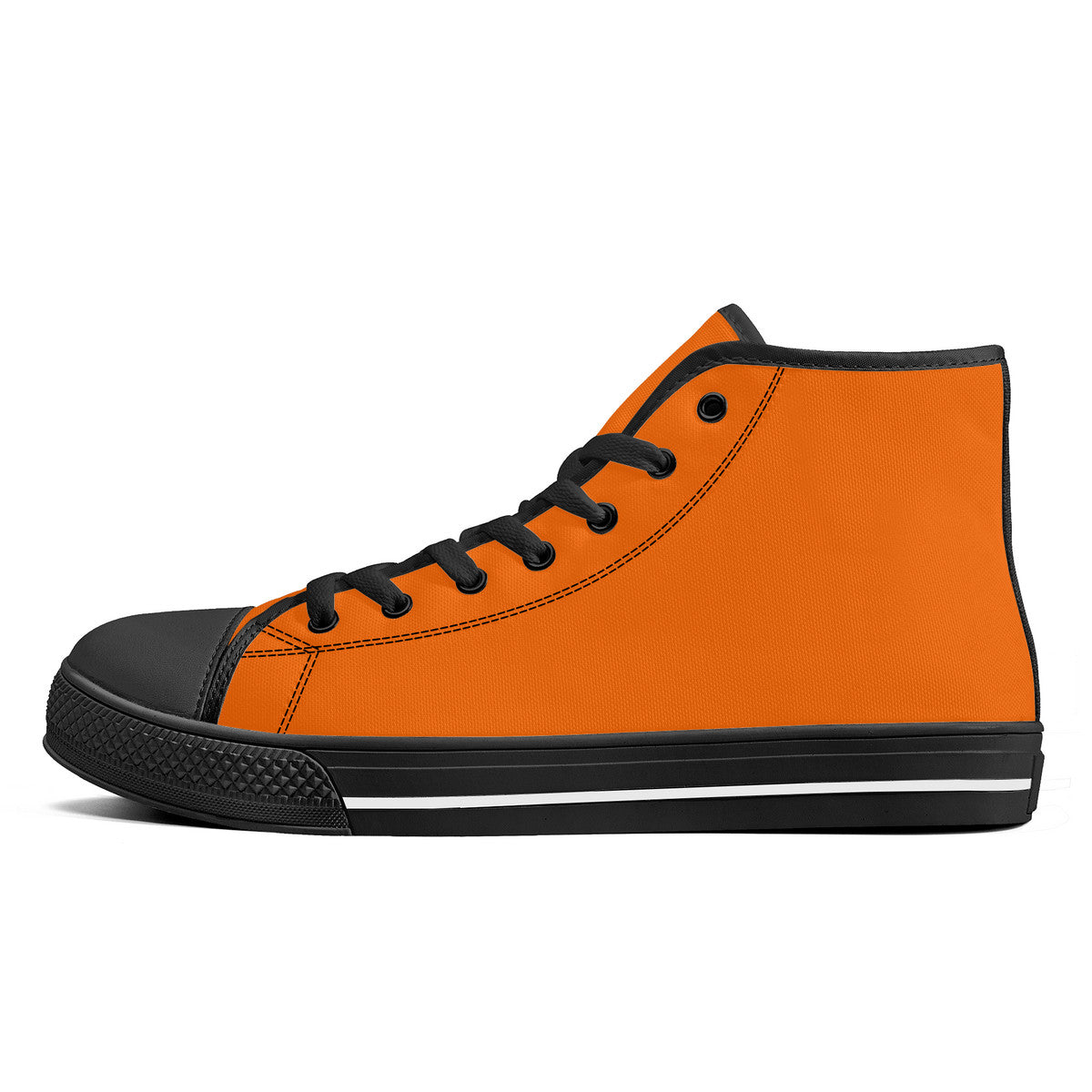 Orange Dragon Ball High-Top Canvas Shoes side view