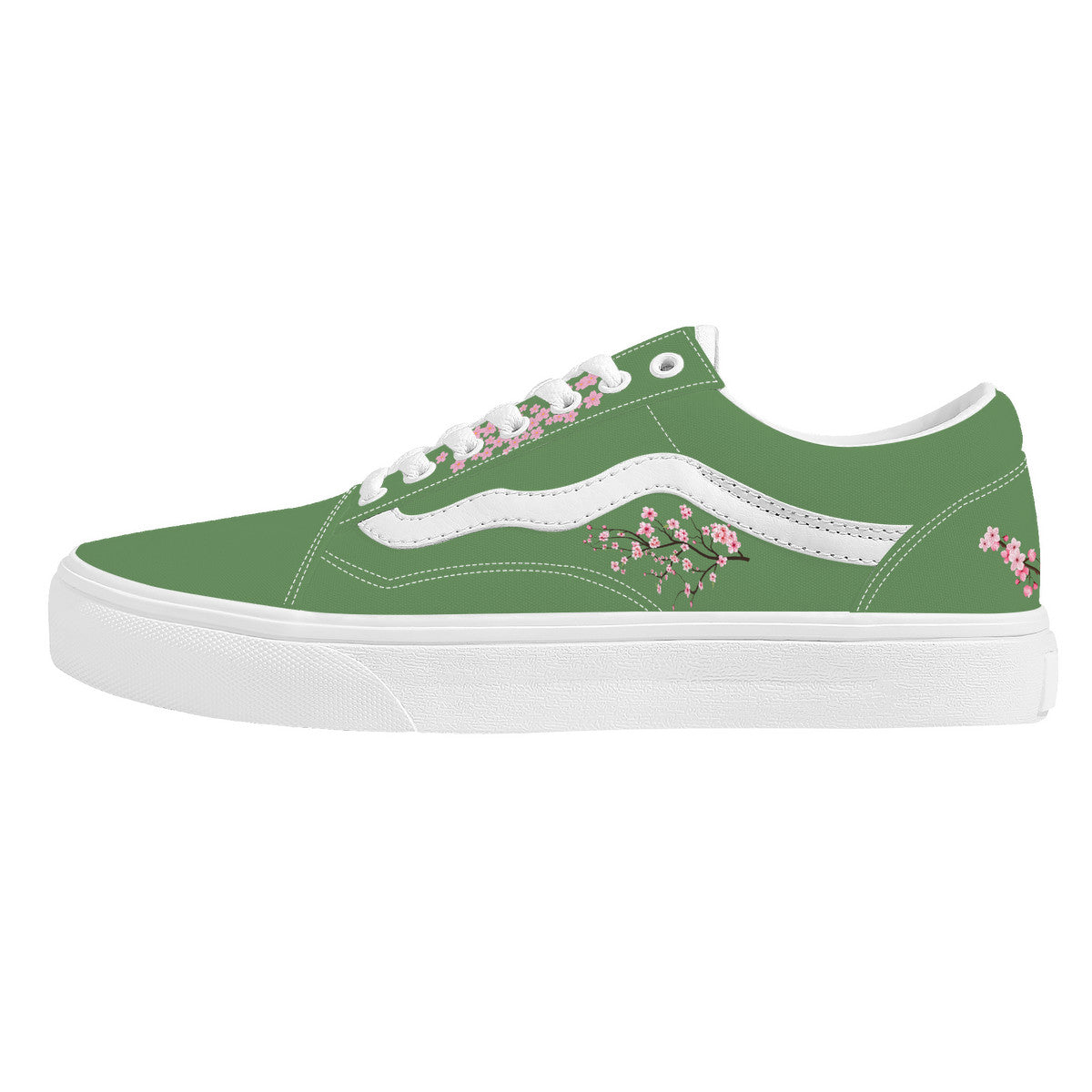 Bamboo Green Low Top Flat Sneaker