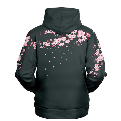 Dark Grey Cherry Blossom Hoodie