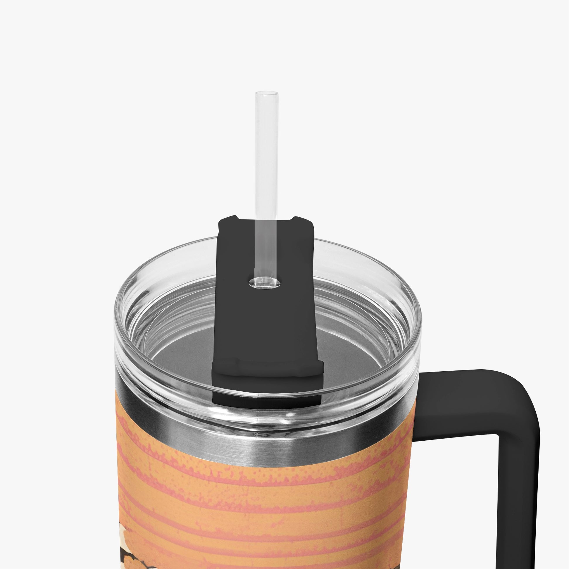 Sakura Sunrise Tumbler Cup Black Handle