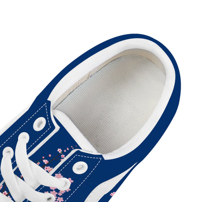 Indigo Blue Low Top Flat Sneaker