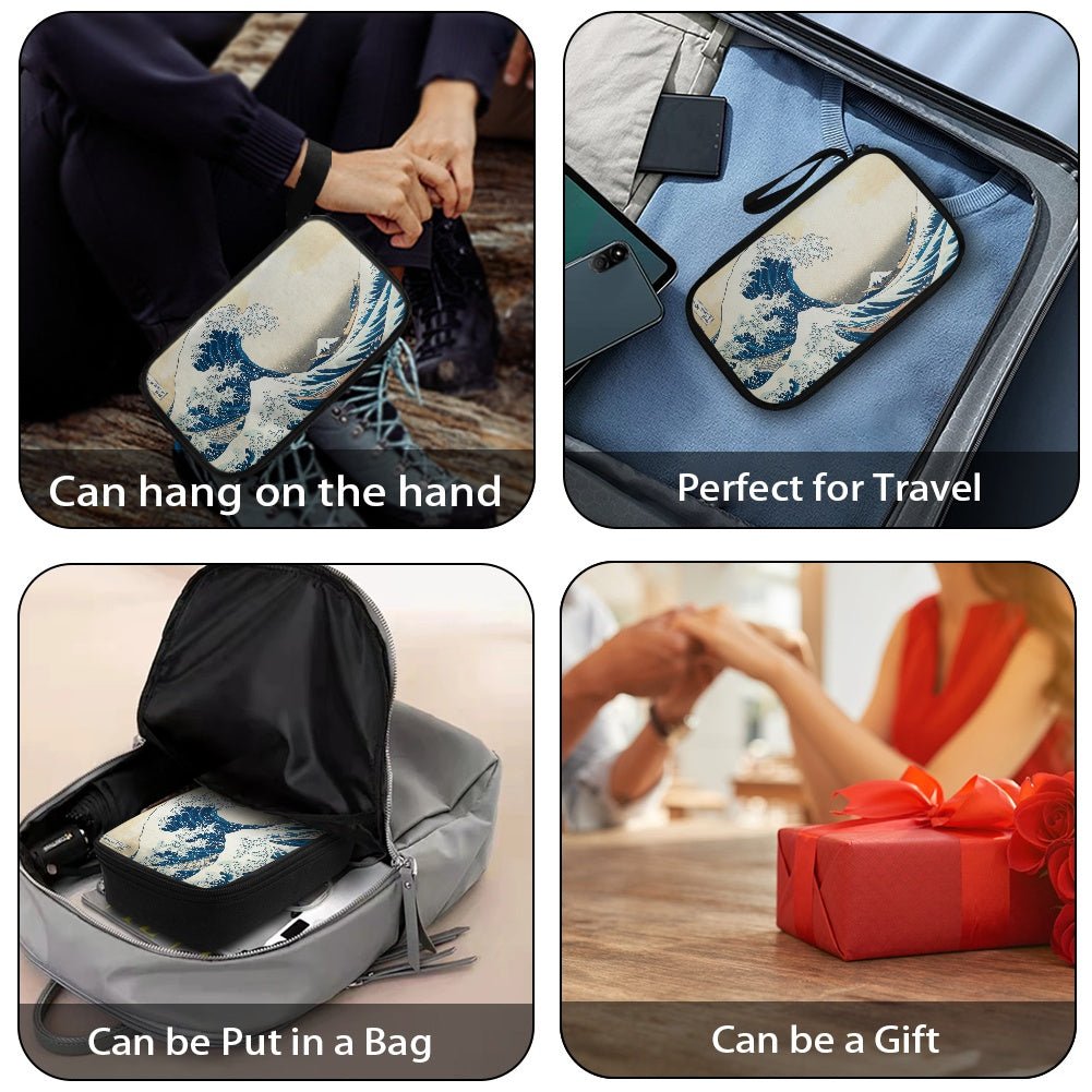 The Great Wave Off Kanagawa Travel Tech Pouch - 