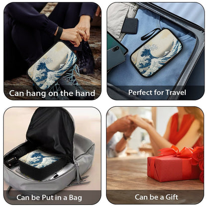 The Great Wave Off Kanagawa Travel Tech Pouch - 