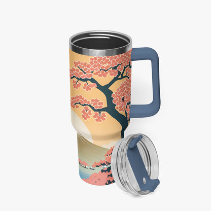 Radiant Dawn Tumbler Cup Blue Handle