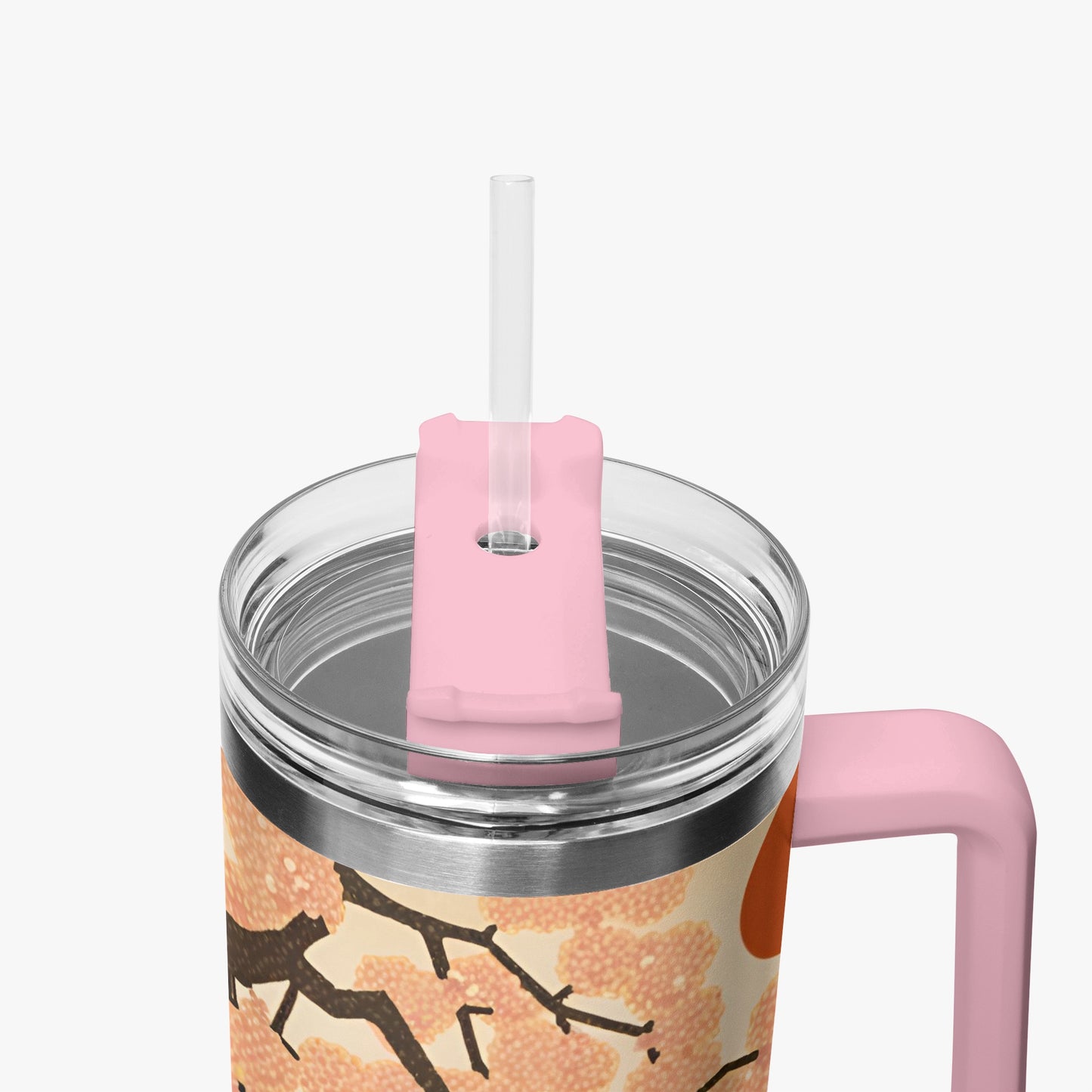 Pagoda Vista Tumbler Cup Pink Handle