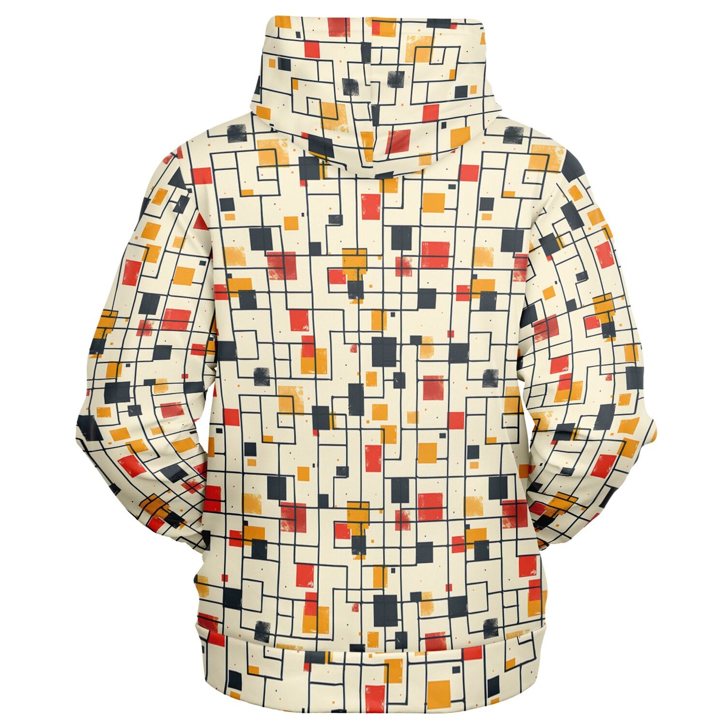 Chokaku Scattered Grid Zip - Up Hoodie - 