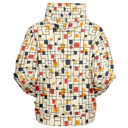 Chokaku Scattered Grid Zip - Up Hoodie - 