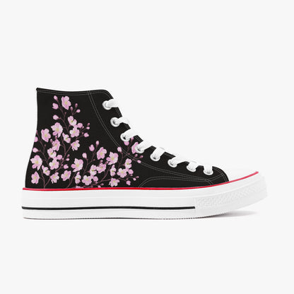 Black and white patterned sock shoe on a white background