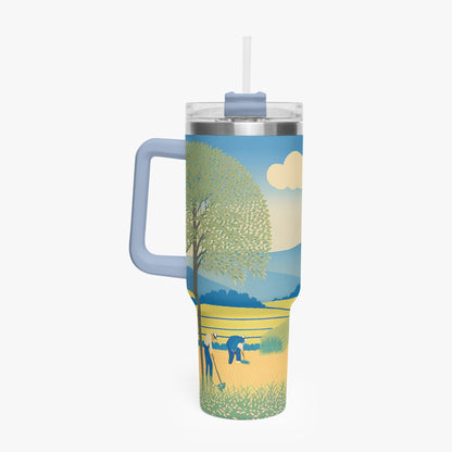 Golden Fields Tumbler Cup light blue Handle