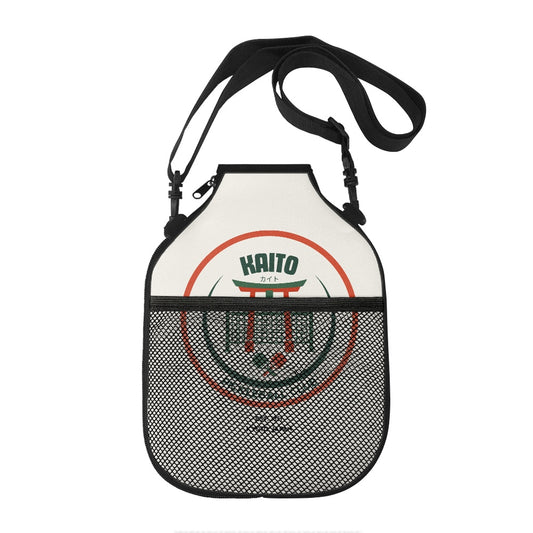 Small bag with a mesh pocket and 'Kaito' branding on a white background