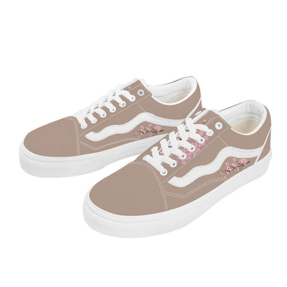 Brown Mouse Low Top Flat Sneaker