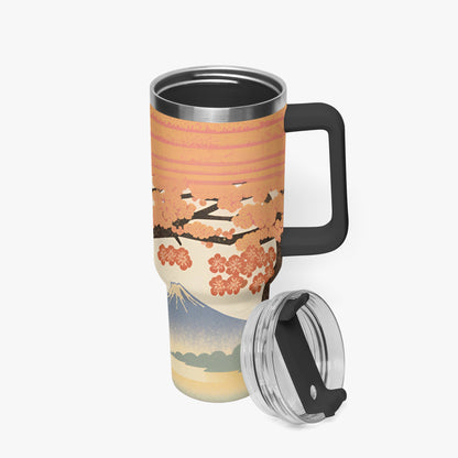 Sakura Sunrise Tumbler Cup Black Handle