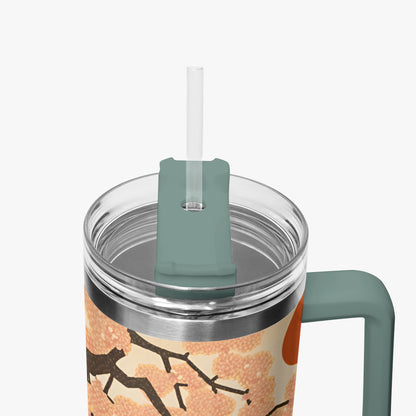 Pagoda Vista Tumbler Cup green/grey Handle