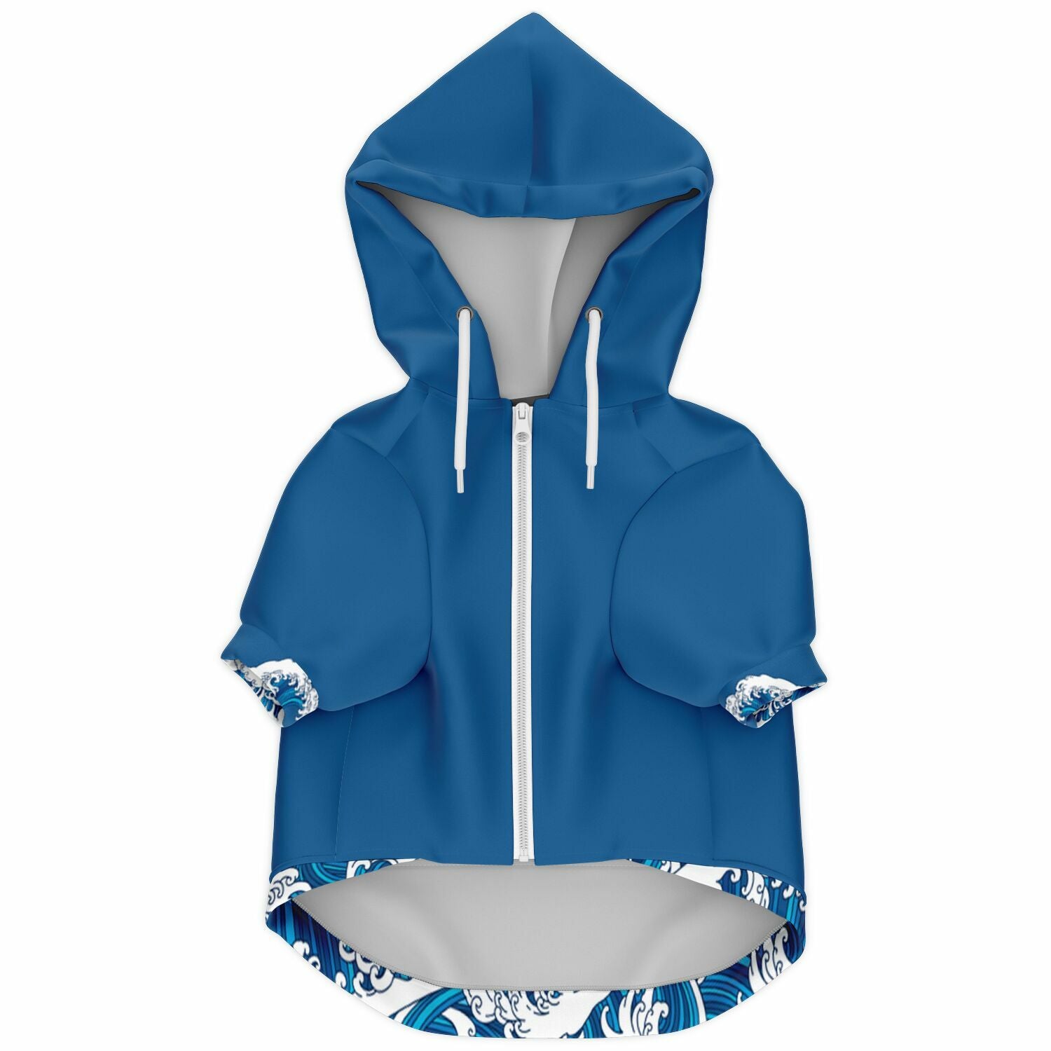 The Great Wave Athletic Dog Zip-Up Hoodie