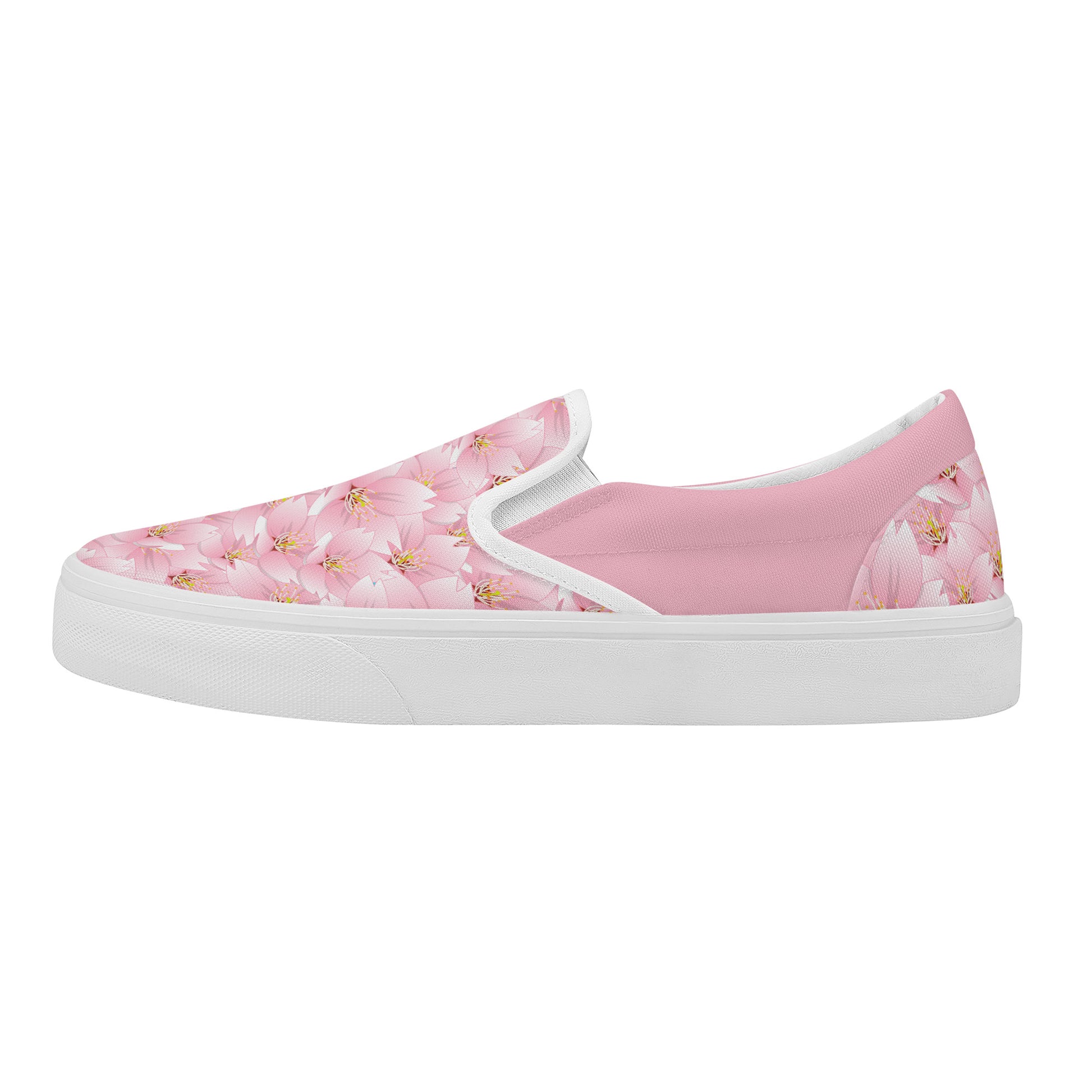 Pink Blossom Skate Slip On Shoes