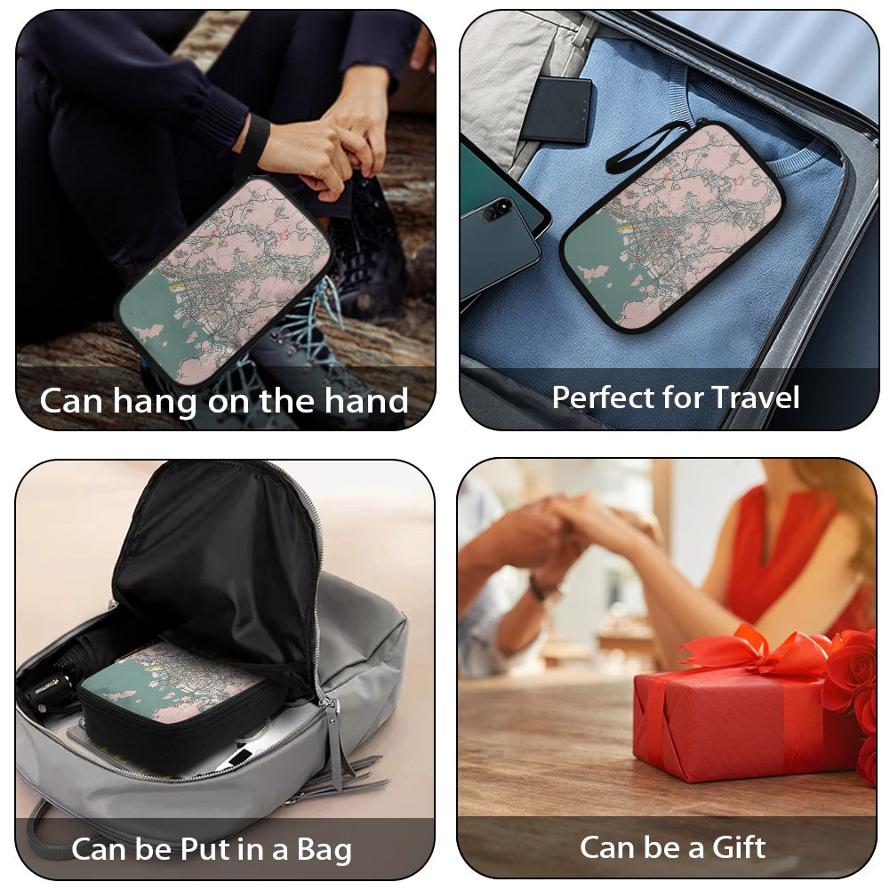 Product being used in various scenarios with text indicating its features.