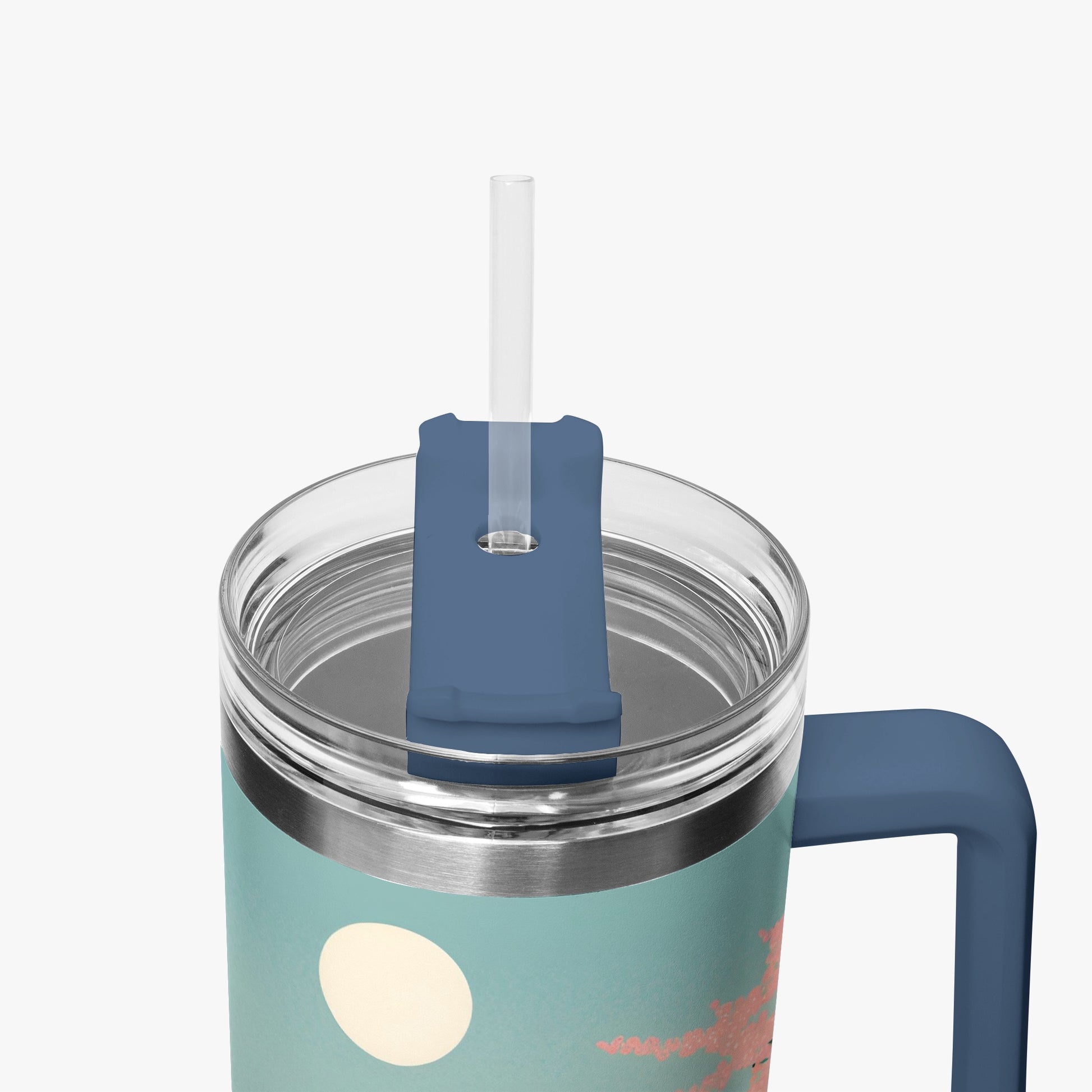 Moonlit Fuji Tumbler Cup blue Handle