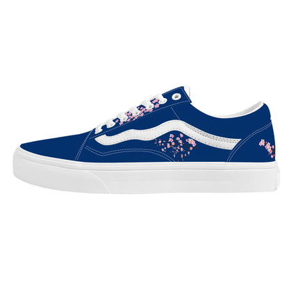 Indigo Blue Low Top Flat Sneaker