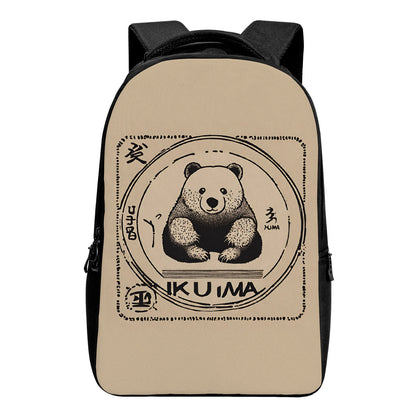 Kuma Bear Laptop Backpacks front plain