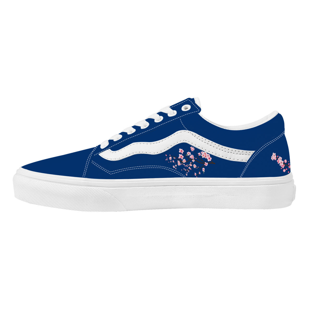 Indigo Blue Low Top Flat Sneaker