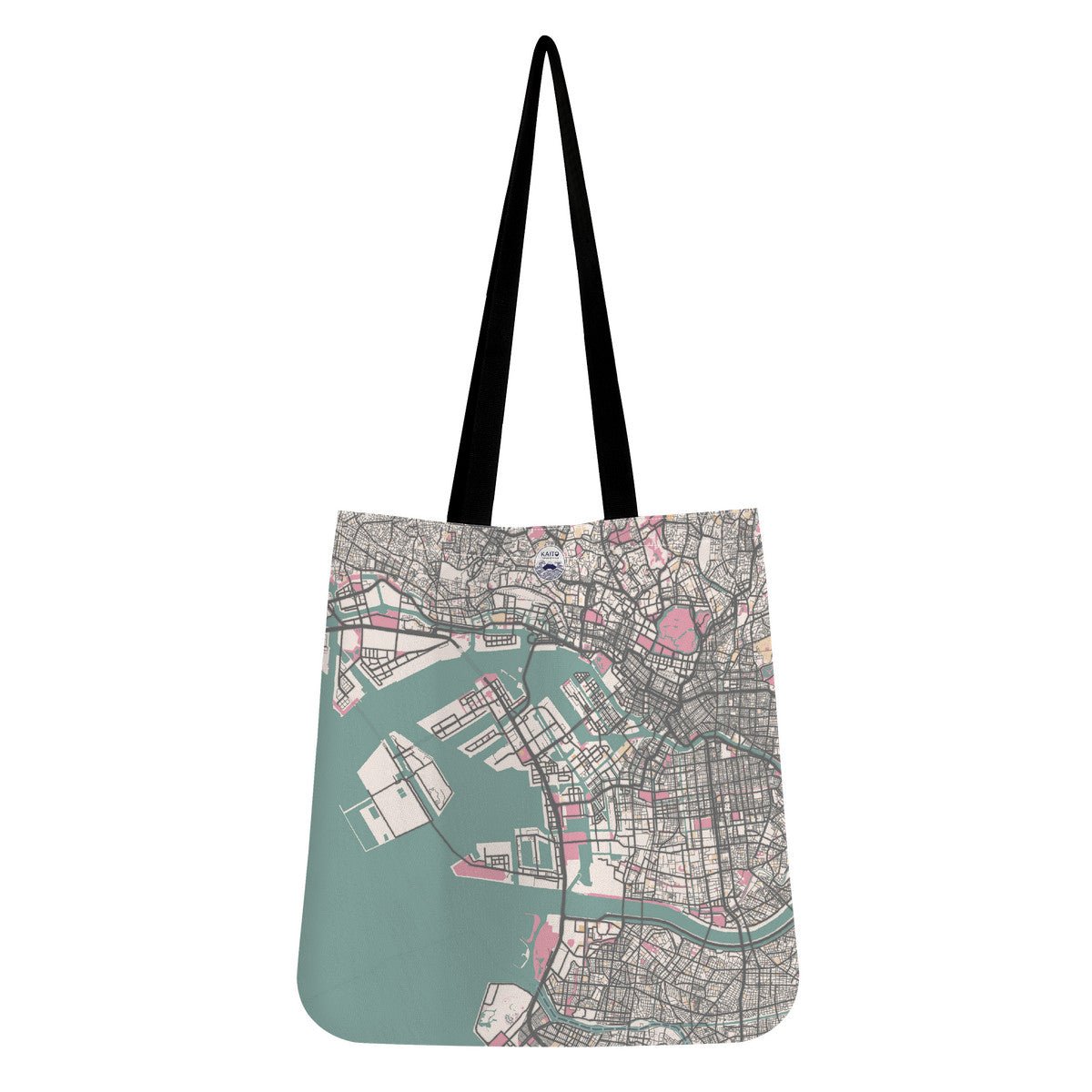 Pastel Tokyo - inspired Map Tote Bag - 