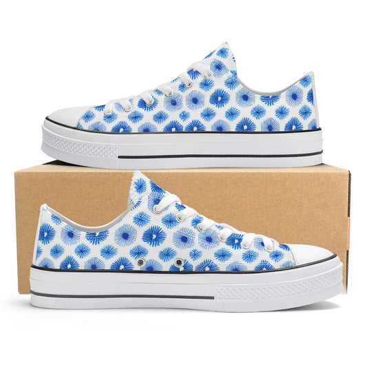 Blue Sachiko Low Top Canvas Converse Style Shoes
