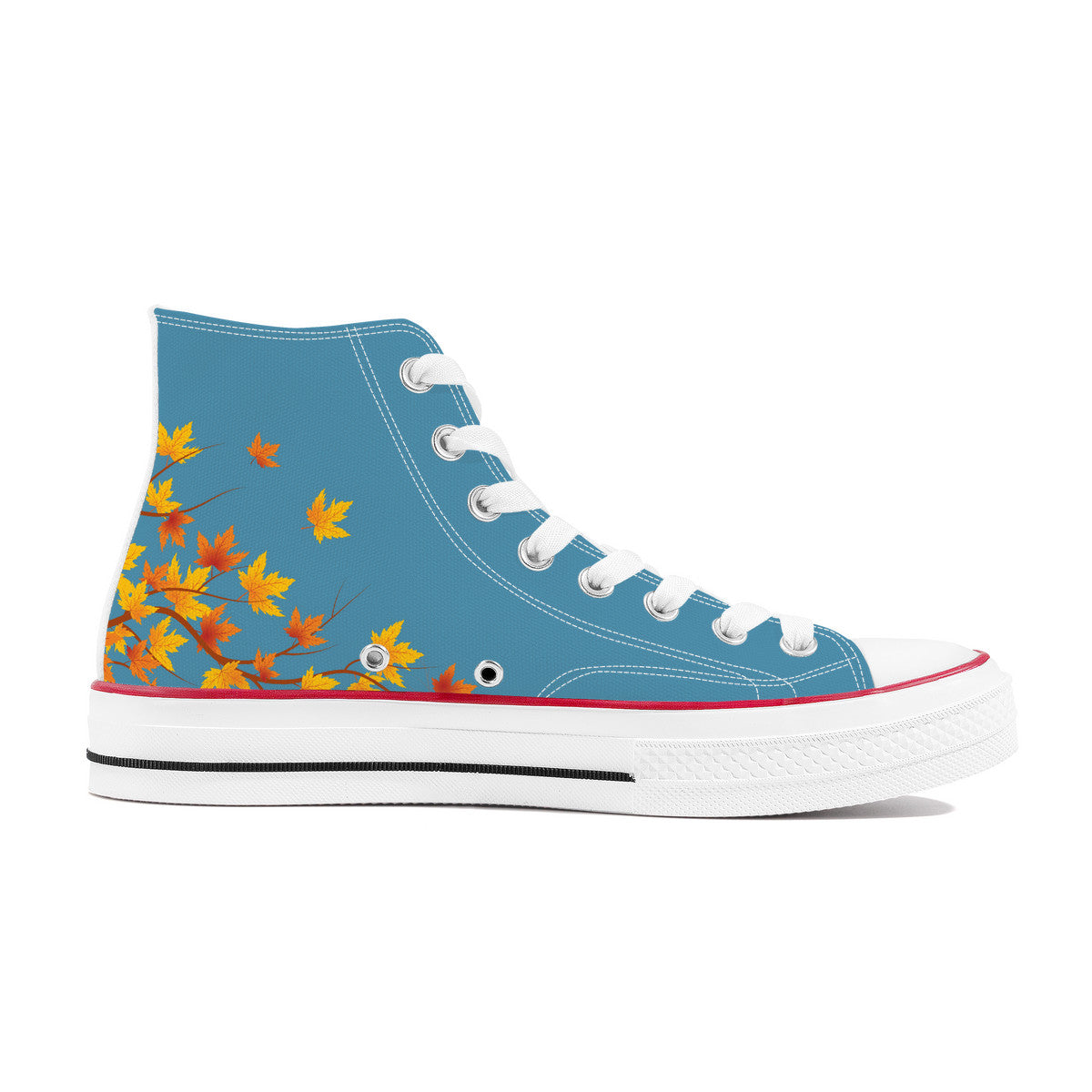 Blue Aki High Top Canvas Shoes