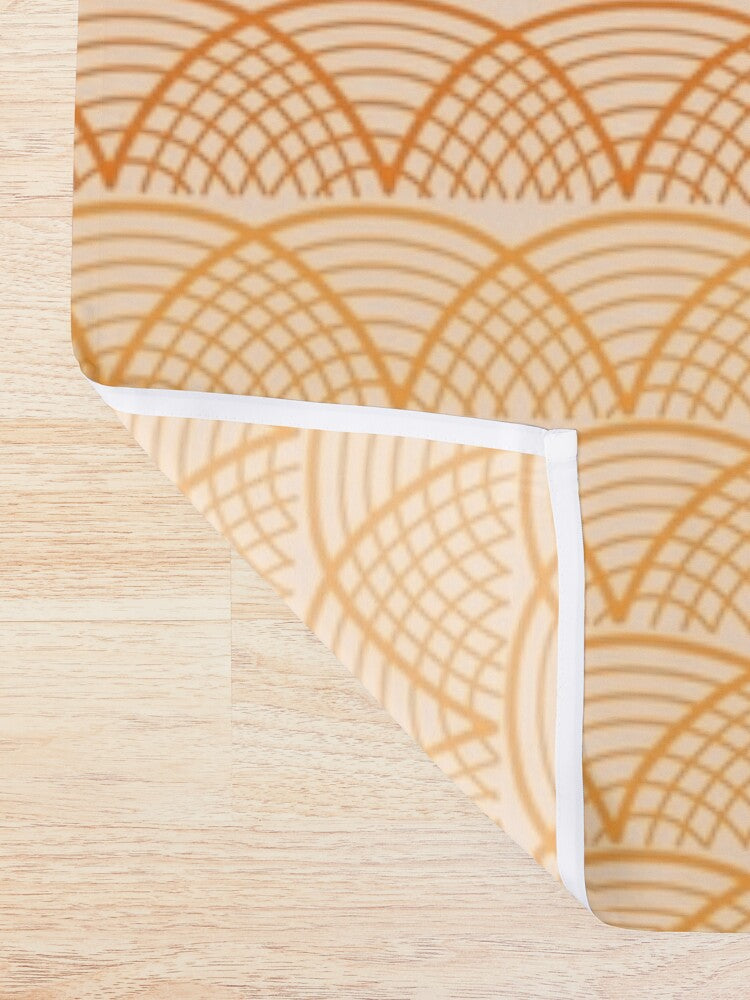 Mandarine Wave Shower Curtains