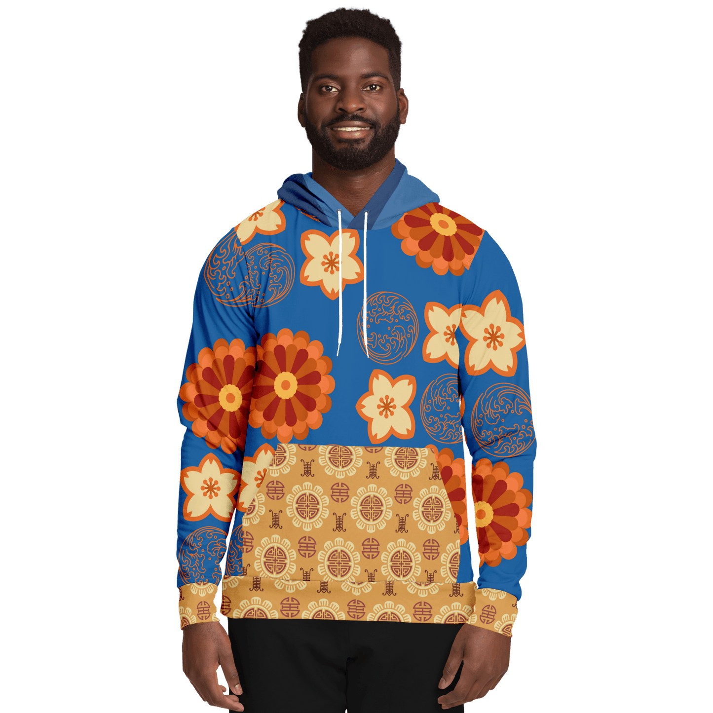 Orange & Blue Sencho Unisex Hoodie