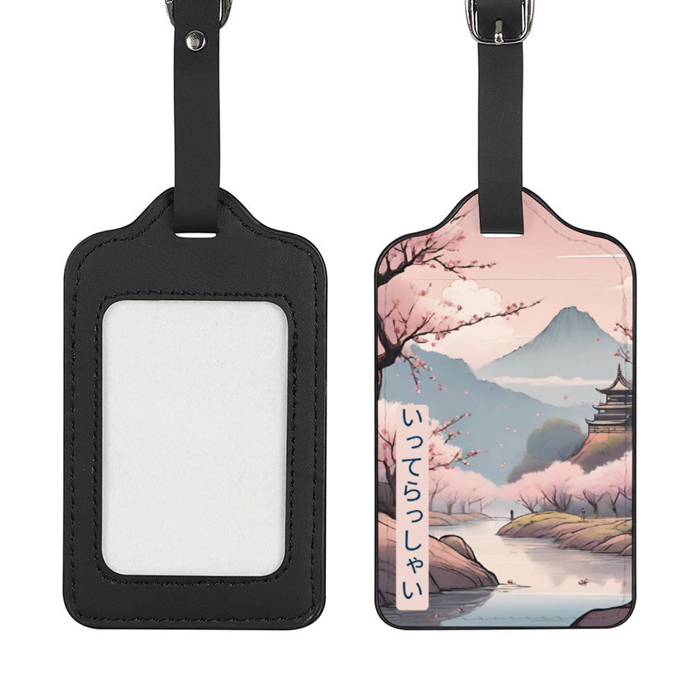 Cherry and Castle Luggage Tag