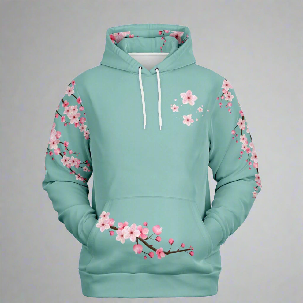 Cherry Blossom Hoodie - Japanese Sakura Art Pullover – Kaito Japan Design
