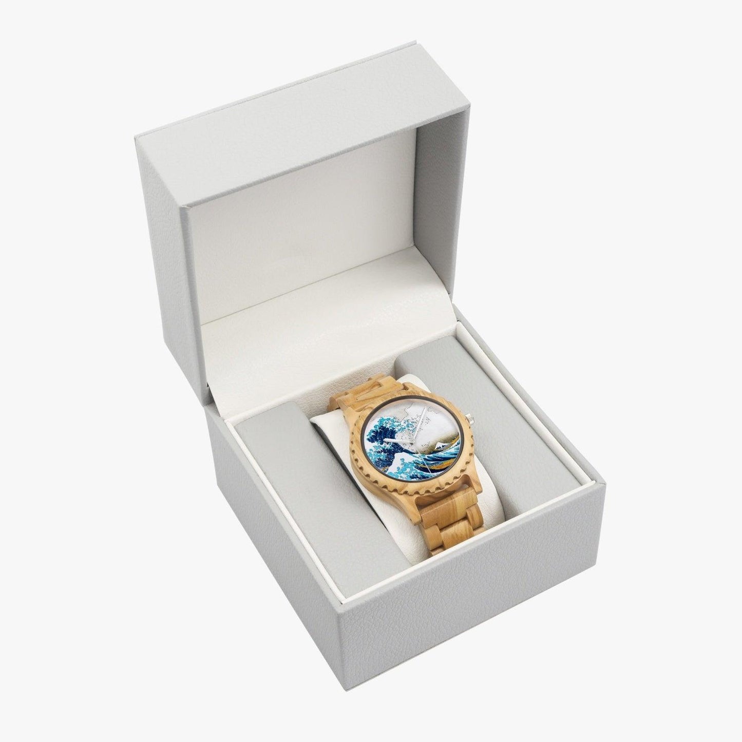 The Great Wave Wooden Watch