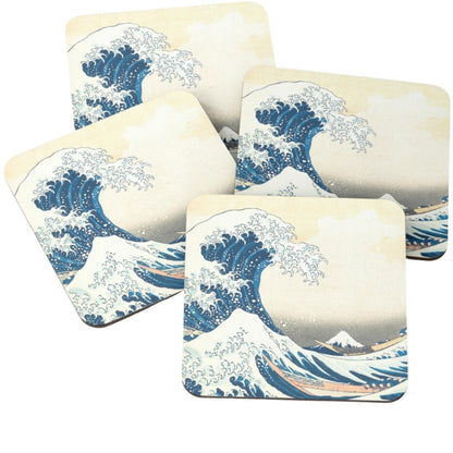 The Great Wave Square Coaster set of 4