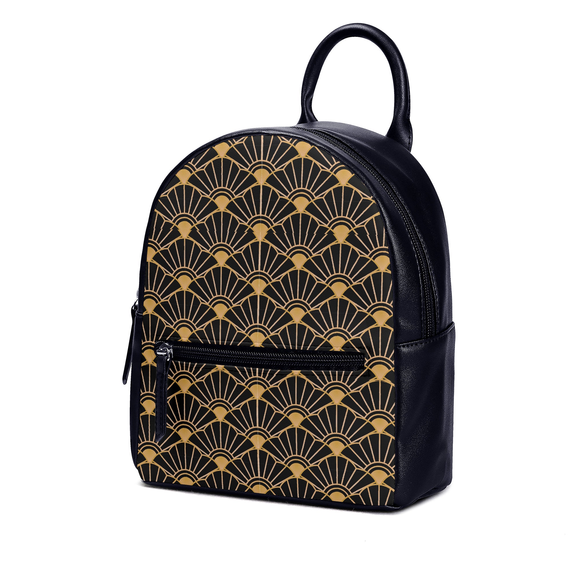 Black and gold store backpack