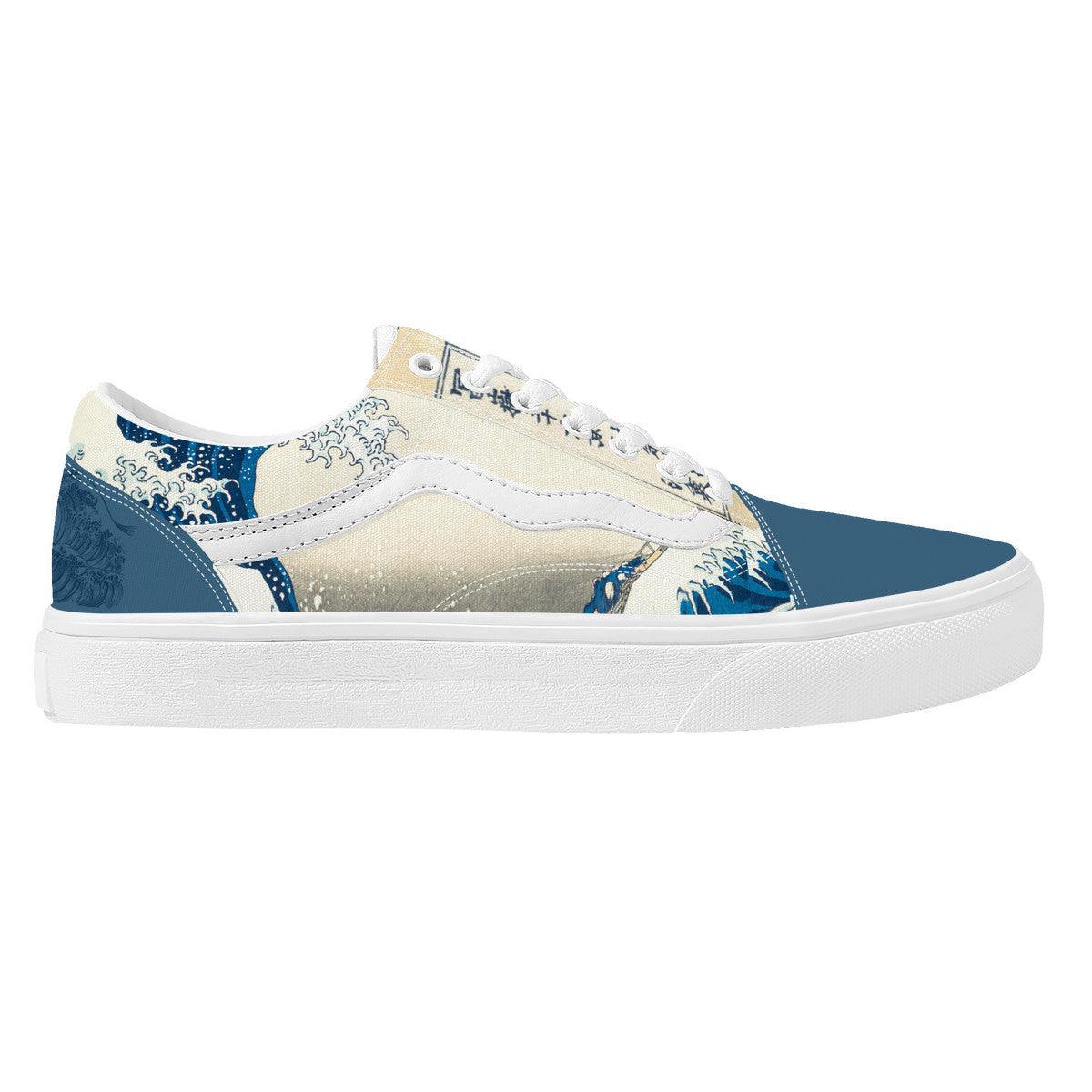 The Great Wave Low Top Flat Sneaker